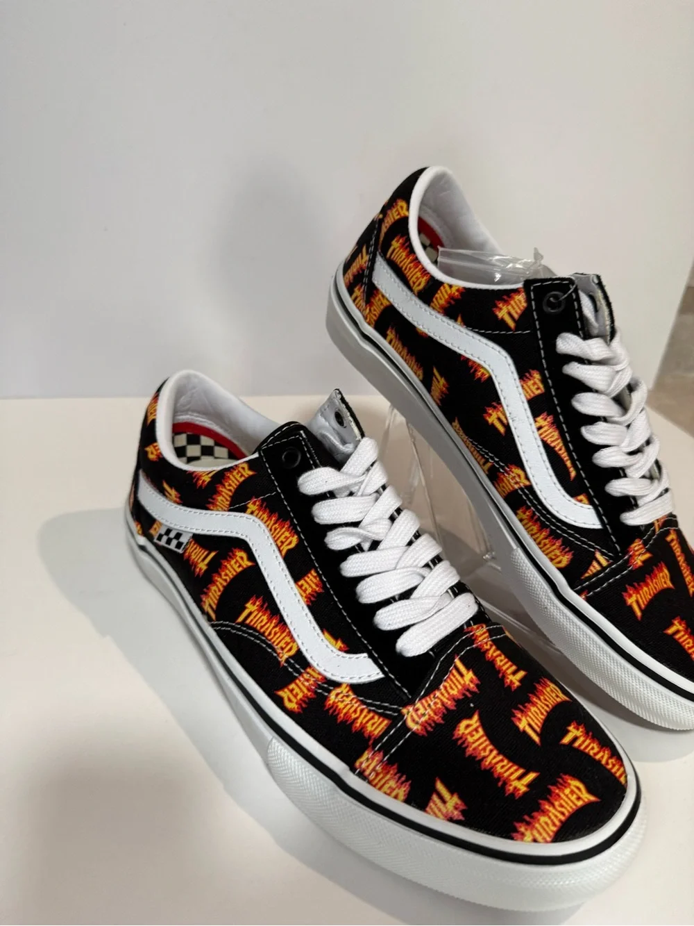 Vans Black & Orange Thrasher Flame Old Skool Sneakers - Men